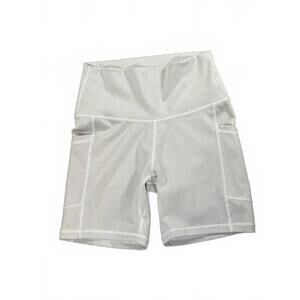 Colorfulkoala Women's High-Waisted Yoga / Bike Shorts with Pockets - Size S